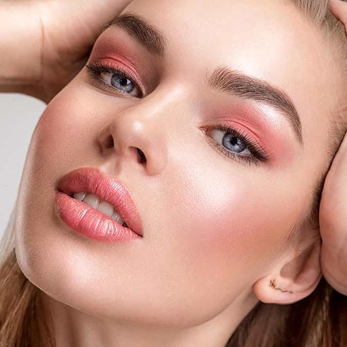 Gradient Matte Blush Palette, Blendable Blush Powder for Glowing Finish