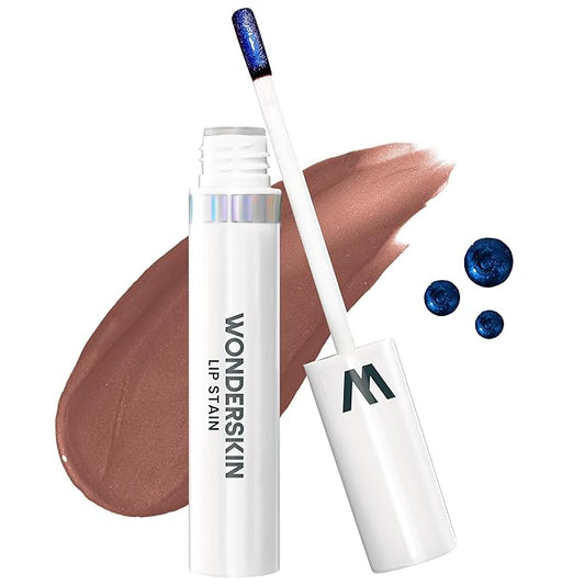 Wonderskin Wonder Blading Lip Stain Peel Off Masque - Long Lasting, Waterproof & Transfer Proof Brown Lip Tint, Matte Finish Peel Off Makeup (Hush Masque)