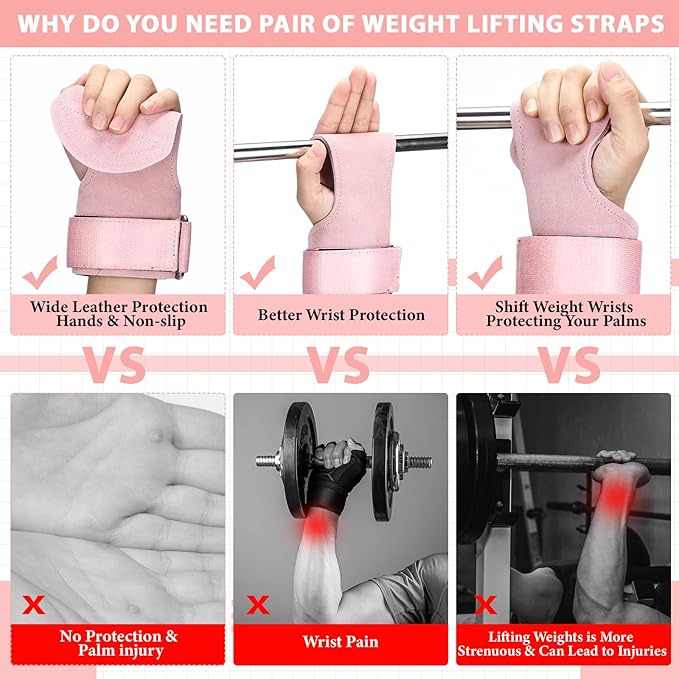 2 Pack Weight Lifting Belt and Lifting Straps 4'' Wide