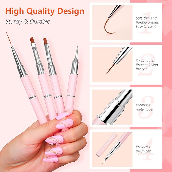 Makartt nail art brushes with