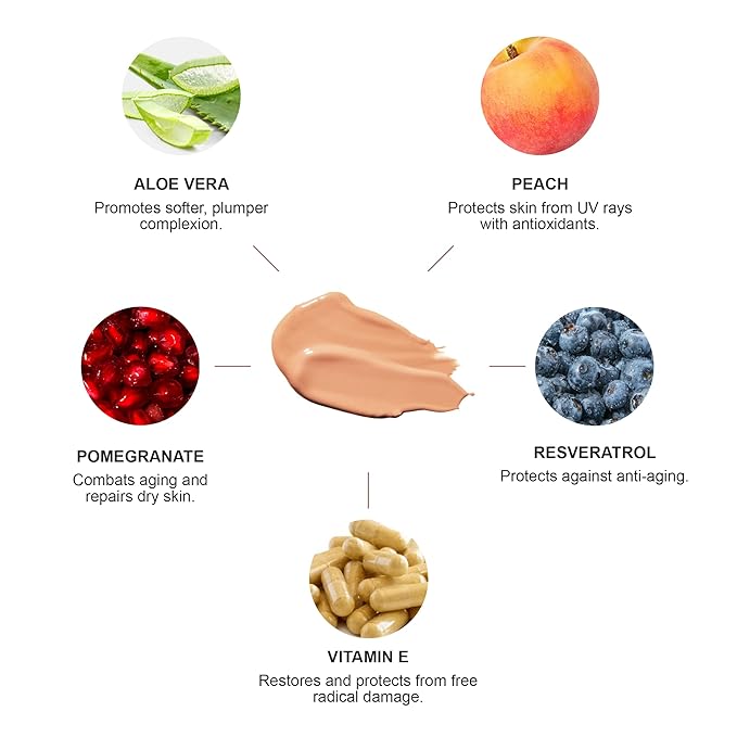 100% PURE Water Foundation Full Coverage Hydrating Makeup, Fl Oz