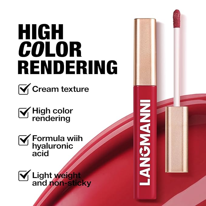 Jolilab 6 Colors Cream Texture Lip Gloss Set - Highly Pigmented, Long - Lasting, Moisturizing Makeup for Women（SetB 6Color）