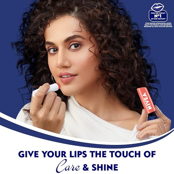 Nivea Lip Balm - Fruity Shine PEACH -Pack
