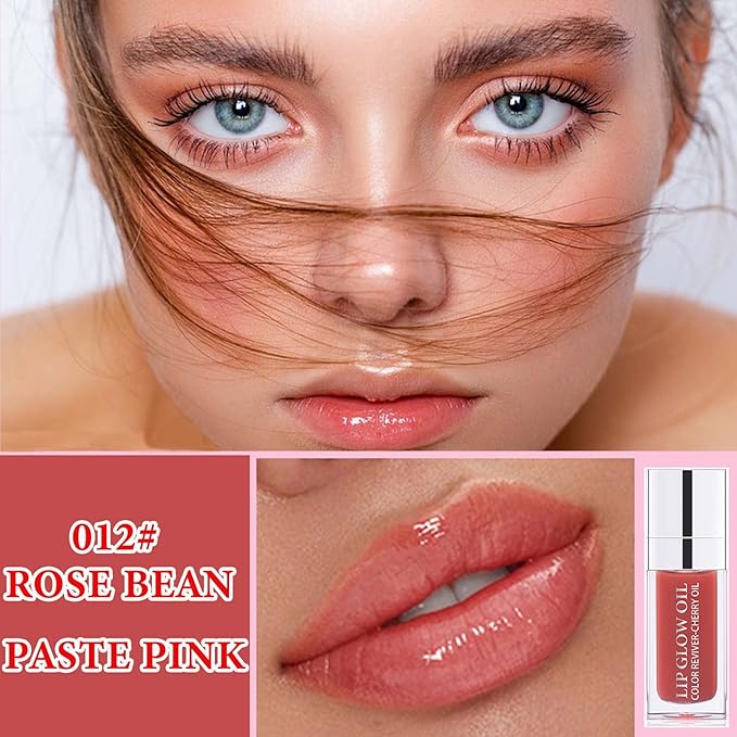 Lip Glow Oil,Hydrating Plumping Lip Tint