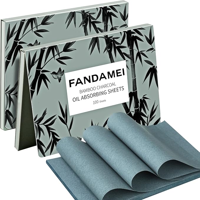 FANDAMEI Oil Blotting Sheets For Face, 200 Counts Absorbing Tissues