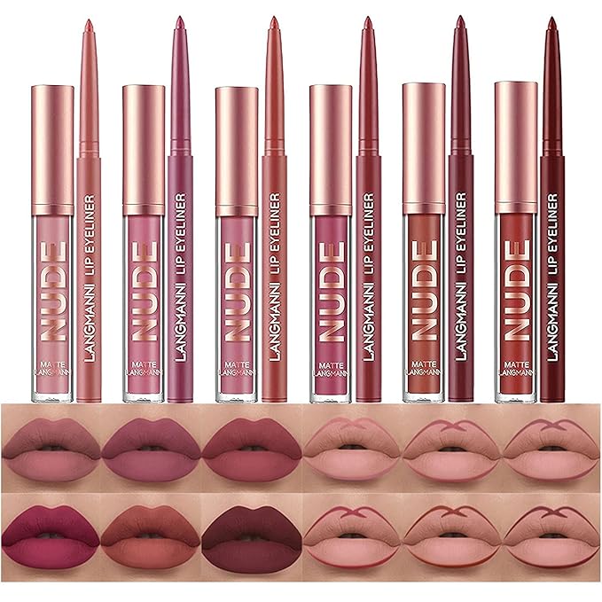 BestLand 12Pcs Matte Liquid Lipstick +