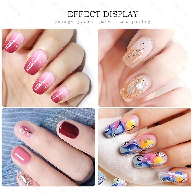 Auocattail nail art tool set