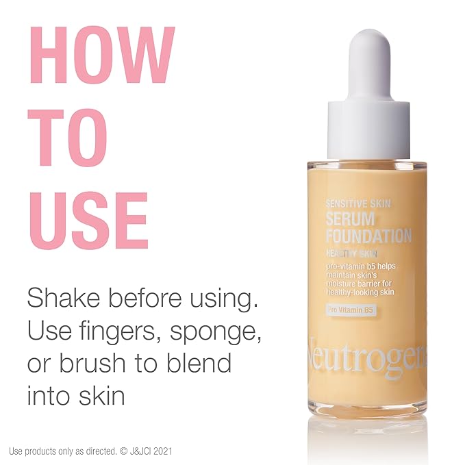 Neutrogena Healthy Skin Sensitive Skin Serum Foundation with Light 03, 1 oz