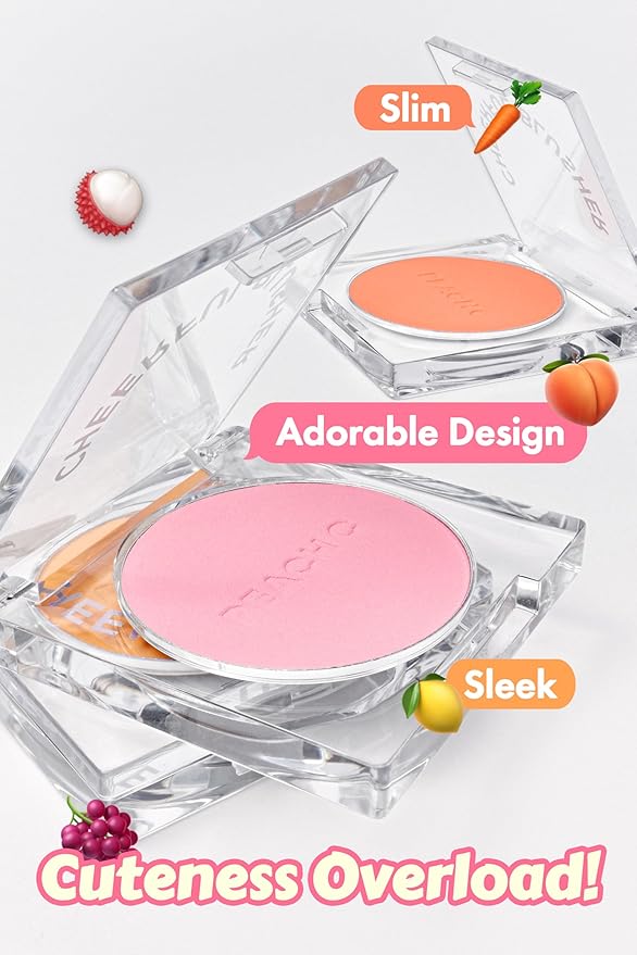 Cheerful Blusher | Real Orange Blush for Cheeks (04 Carrotful) 14 Oz