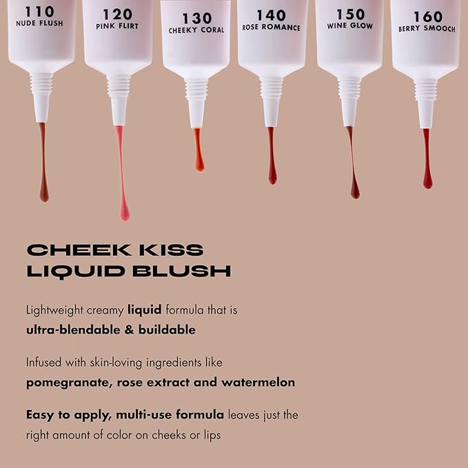 Milani Cheek Kiss Liquid Blush Makeup - Blendable