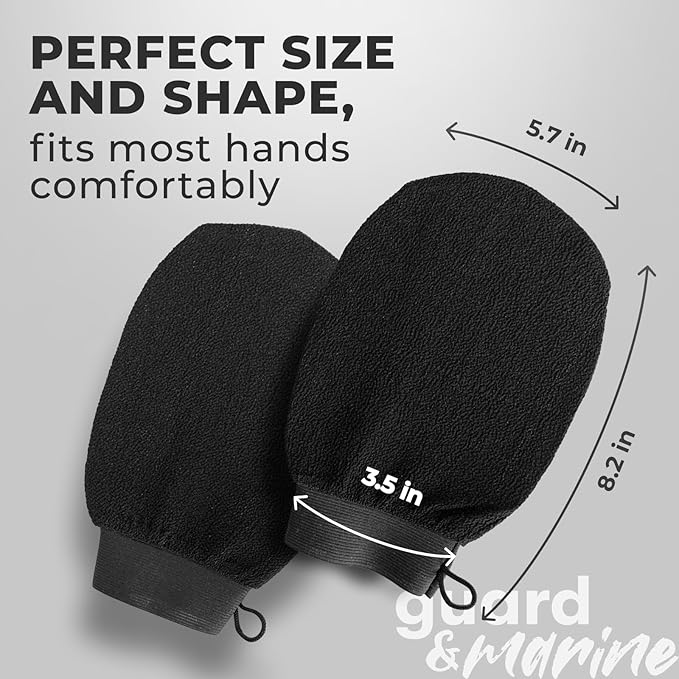 GUARD&MARINE Exfoliating Korean Bath Gloves (Tirkish