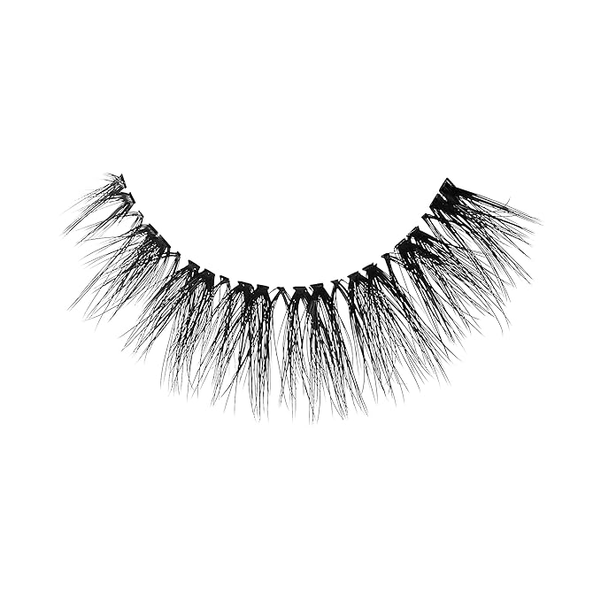 KISS Lash Couture The Muses Collection False Eyelashes - Noblesse, Black, Wispy, Tapered, Refined Faux Silk, Contact Lens Friendly, Pliable Band, Comfortable, Reusable, Cruelty Free, Vegan | 1 Pair