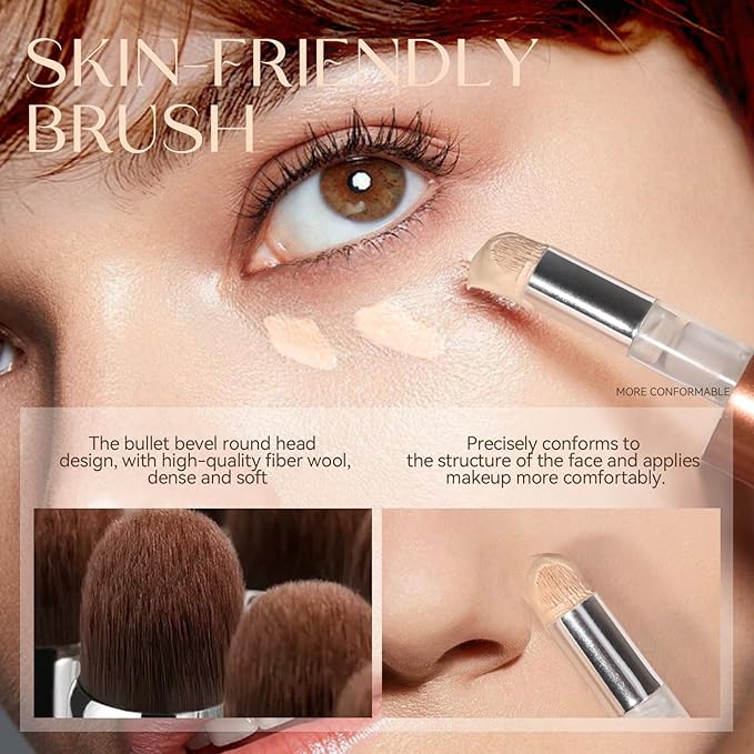 Matte Liquid Foundation Makeup,24 HR Oil Control Concealer (06#, ) 31g