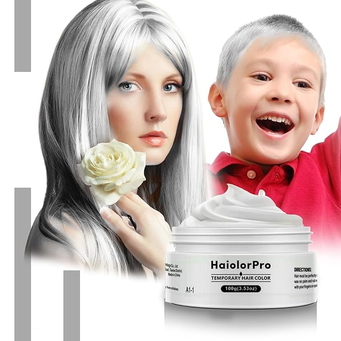 White Hair Color Wax, Temporary