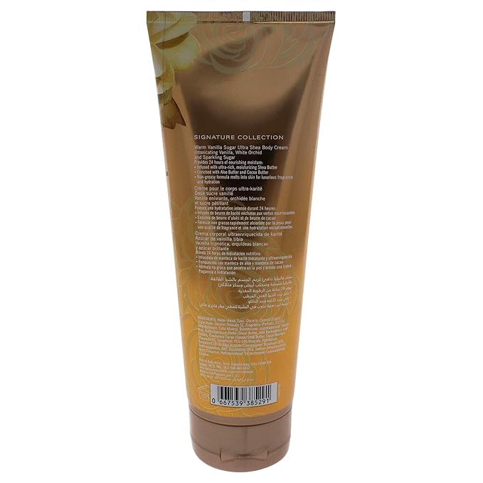 Bath & Body Works Warm Vanilla Sugar Ultra Shea Body Cream 8 Oz (I0095235)
