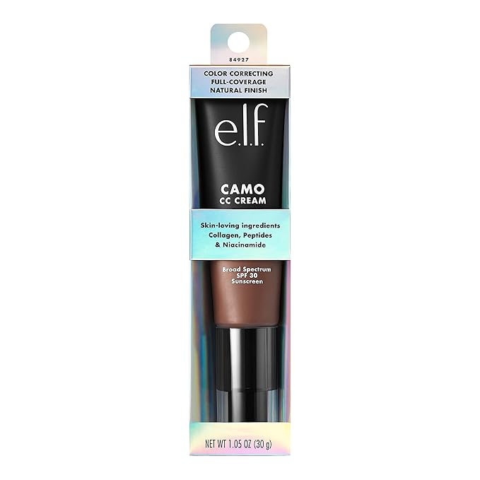 e.l.f. Camo CC Cream, Color Correcting Medium-To-Full Coverage W, (30g) 1.05 Oz