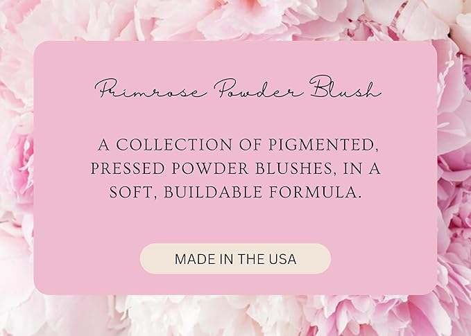 PRIMROSE POWDER BLUSH, Pressed Blush Face Makeup, Buildable 0.11 oz