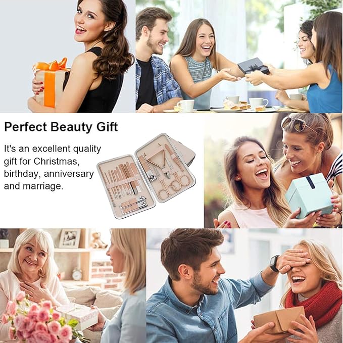 Manicure set - luxurious leather