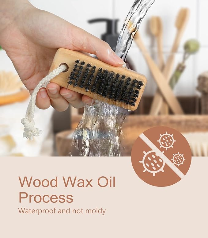 Nail brush for cleaning fingernails,