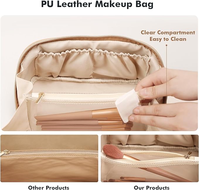 Prite travel cosmetic bag makeup