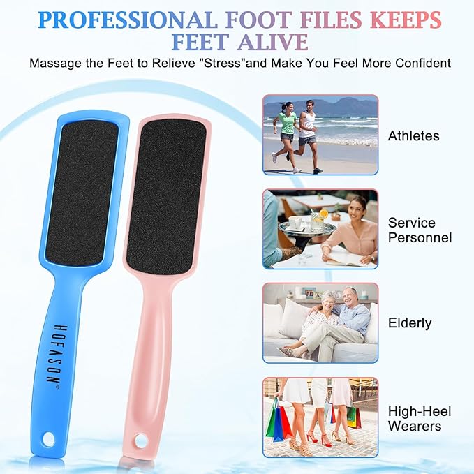 Hofason 4pcs pedicure foot files