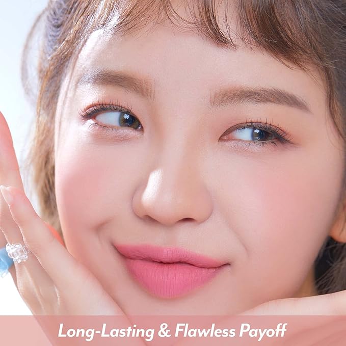 I'M MEME Blusher Palette - Afternoon Tea_Fruit FLavor | Soft Pink, Peach, Lavender, 3 Shades Palette, Matte Powder, Face & Cheeks, For All Skin Tones, Powdery Finish, Lightweight Formula, 0.4 Oz