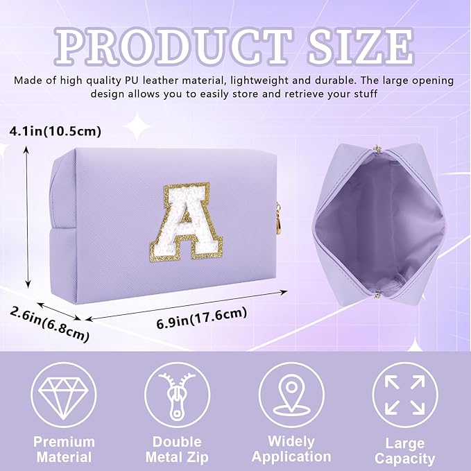 Personalized initial letter patch makeup