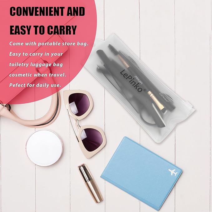 Eyebrow Trimmer Kit, 7 in 1 Eyebrow Scissors, Tweezer, Razor, Gromming Scissors Brush for Women Men, Gifts for Stocking Stuffers - White