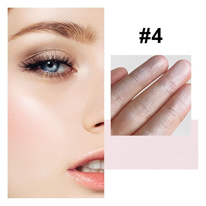 White Face Highlighter Makeup Palette, Matte Highlighters Makeup