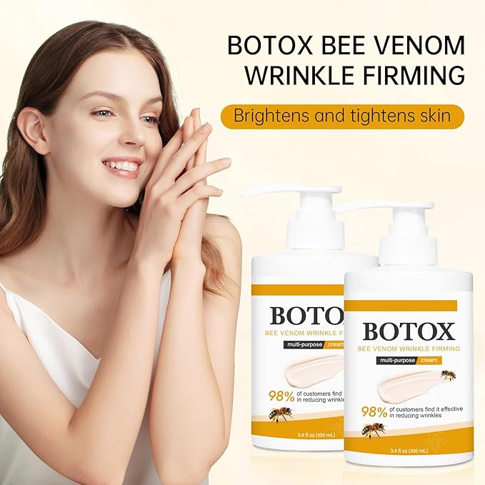 Bee Venom Wrinkle Firming Cream Multi – Anti-Aging, Moisturizing & Lifting Skin Treatment Purpose Cream for Wrinkle Removal & Firmness