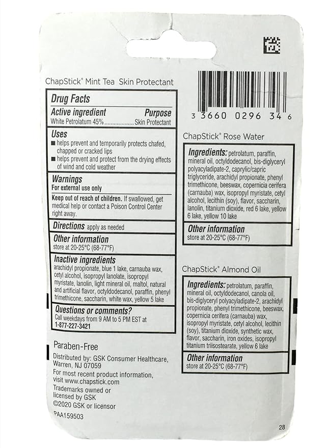 ChapStick Bulk Lip Balm SPA Collection,