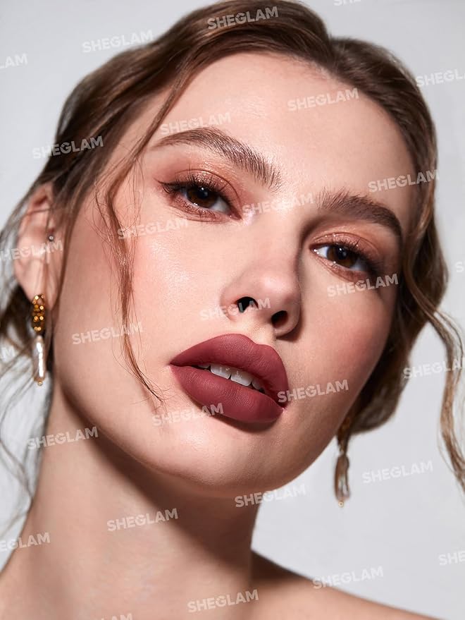 SHEGLAM Lip Liner Creamy Matte Pencil High Pigment Not Easy to Fade Silky Smooth Matte Contour Tint Lip Makeup-Misty Rose