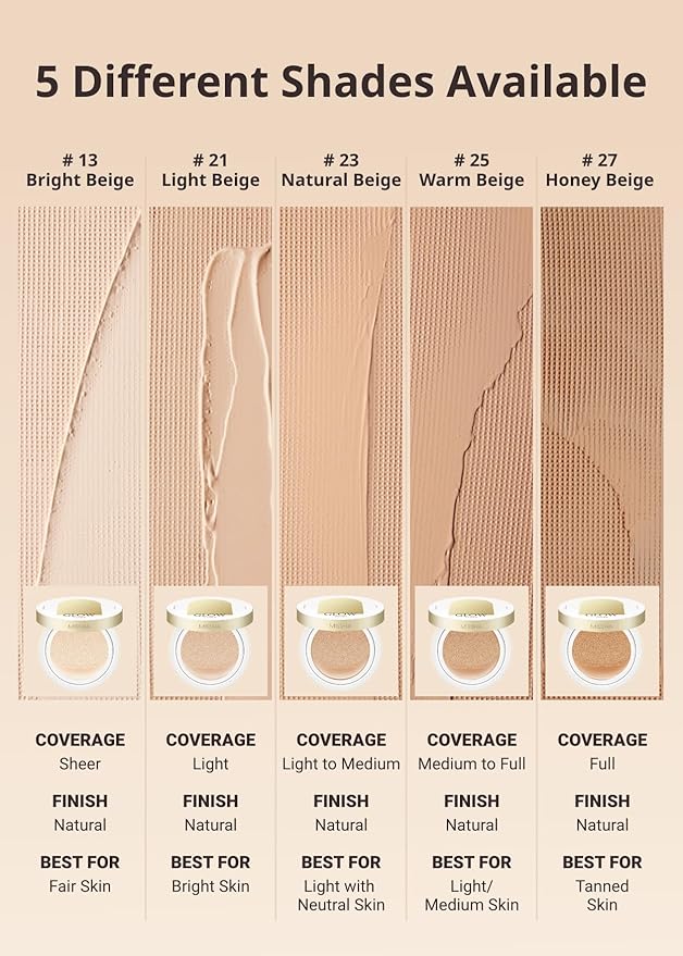 MISSHA Glow Cushion No.25 Warm Beige for Natural