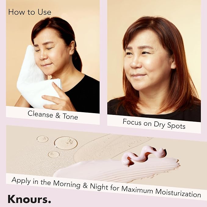 Knours. Moisturizing Shea Butter + Sweet Almond Oil Youth Cream, A rich cream that deeply rejuvenates skin, rich combination of vegan oils - EWG Verified Clean Beauty 50ml 1.69 oz.