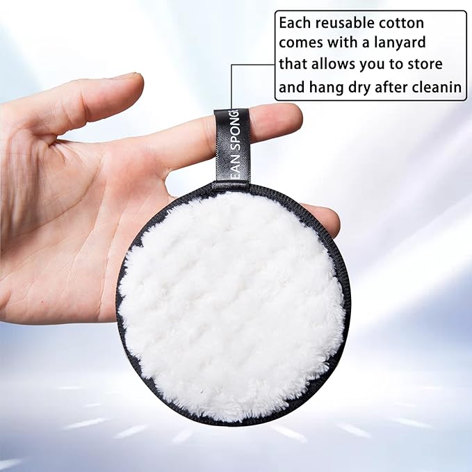 Reusable soft makeup remover pads