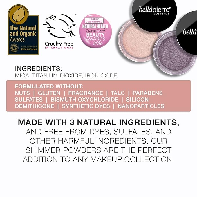 bellapierre Shimmer Powder | Paraben Free | Vegan - Refined 35g