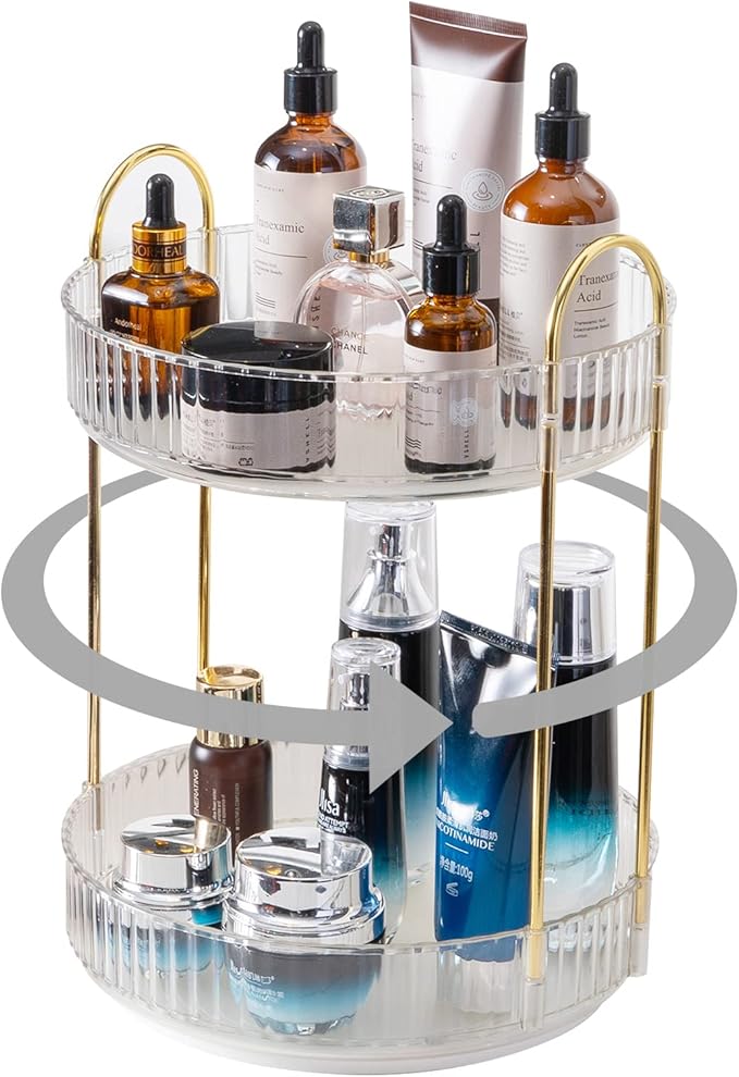 360? rotating makeup organizer, bathroom