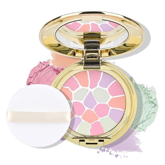 KYDA Color Correcting Setting Powder, Matte Finish, Correct Pressed Powder