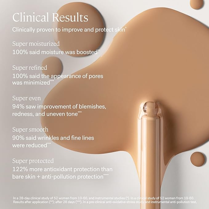 ILIA - Super Serum Skin Tint SPF 40 | Non-Comedogenic, Vegan, Lightweight to Help Against Blue Light, + Pollution while Hydrating, Smoothing, + Refining (Kokkini ST12, 1 fl oz | 30 ml)