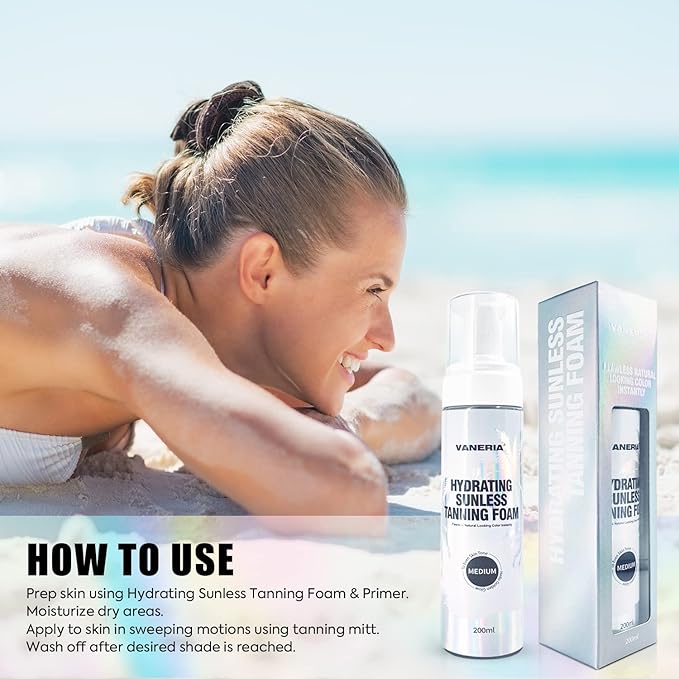 VANERIA Natural Self Tanner Mousse,Brown