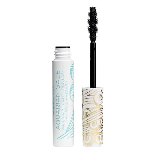 Pacifica Aquarian Gaze Mascara – Abyss (Black) Water-Resistant Long Lash Mascara, Lengthening & Smudge-Proof, Vegan & Cruelty-Free