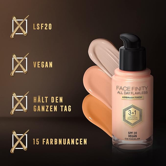 Max Factor Facefinity 3-in-1 All Day Flawless Liquid 30 ml