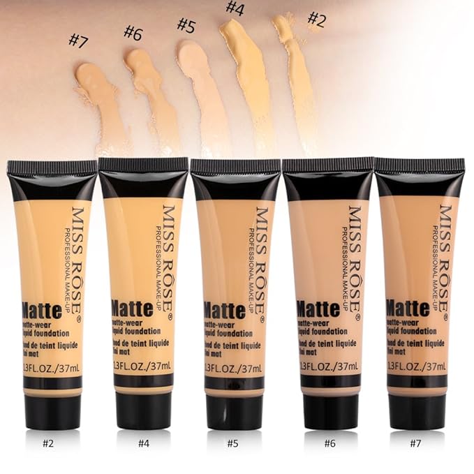 matte, Smooth Liquid Concealer Cream, Makeup Base Face Cream(#2) matte