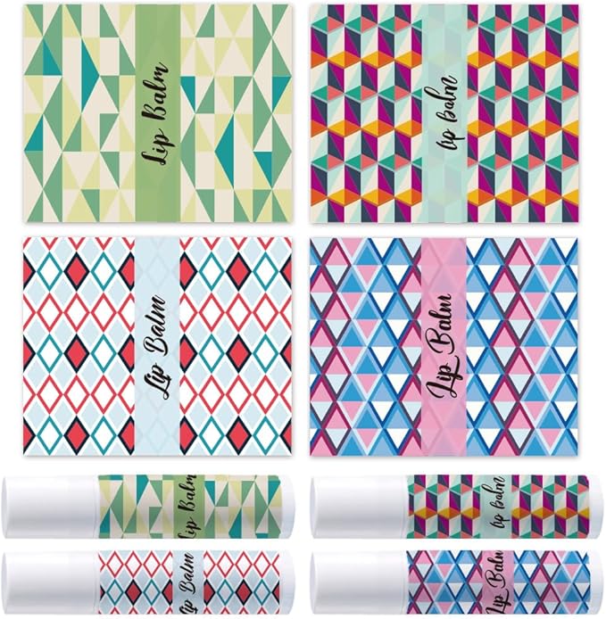 OLYCRAFT 100Pcs Self-Adhesive Lip Balm Tag