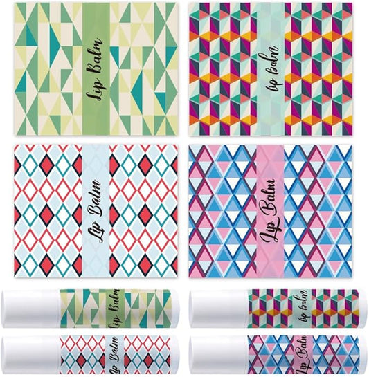 OLYCRAFT 100Pcs Self-Adhesive Lip Balm Tag