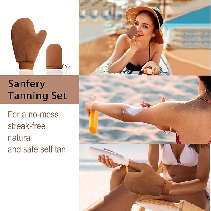 Self Tanning Mitt Applicator - 5 Pack Tanning Mitts Self Tanner Mitt Applicator, Tanning Glove for Self Tan Mitt Applicator, Self Tanner Mit Self Tan Mit Sunless Tanner Mitt Self Tanner Glove