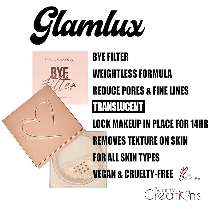 Beauty Creations Loose Setting Powder BYE Filler Translucent Lip Mask