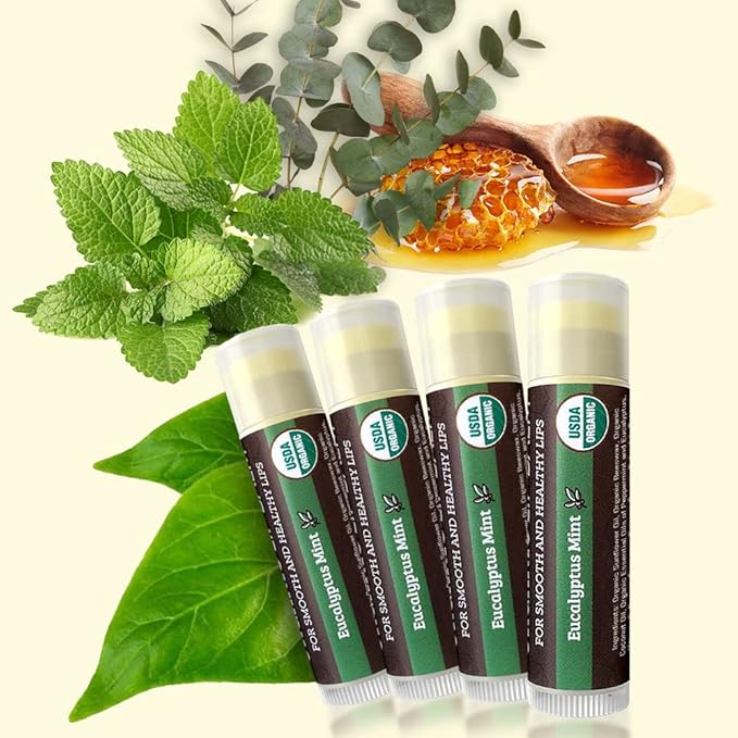 USDA Organic Lip Balm 4-Pack by