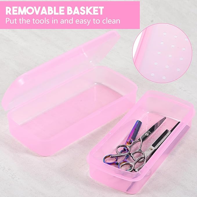 Nail tool sterilizer box pink,fully