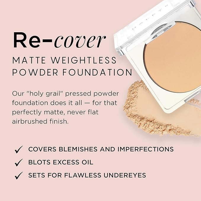 HALEYS Re-cover Pressed Powder Foundation Makeup (2.5) - Conceals Imperfections